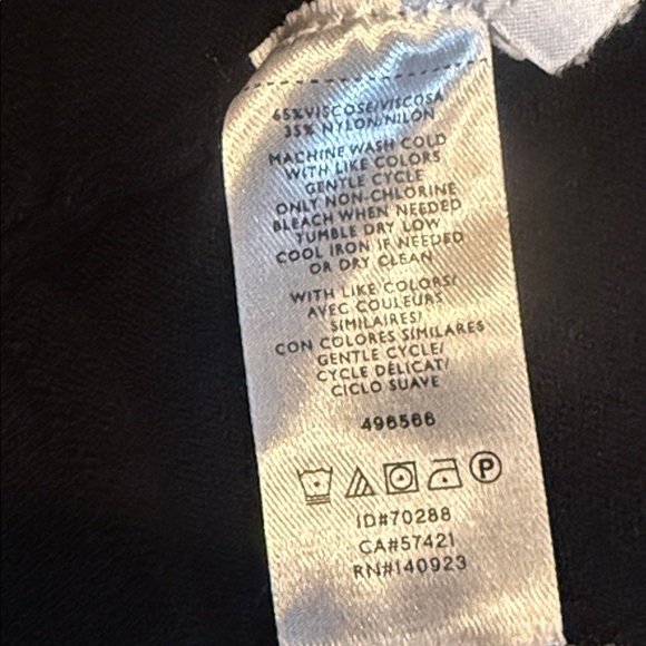 Medium Black LOFT Cardigan Long Sleeve Tee - Picture 6 of 9